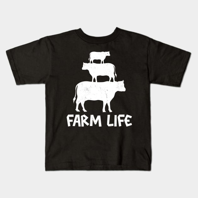 Farm Life Animals Kids T-Shirt by Imutobi